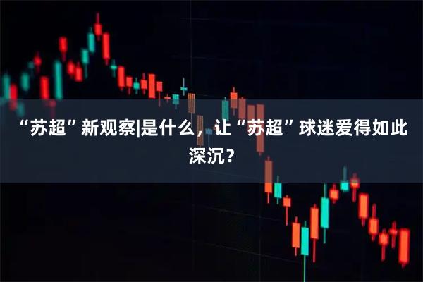 “苏超”新观察|是什么，让“苏超”球迷爱得如此深沉？