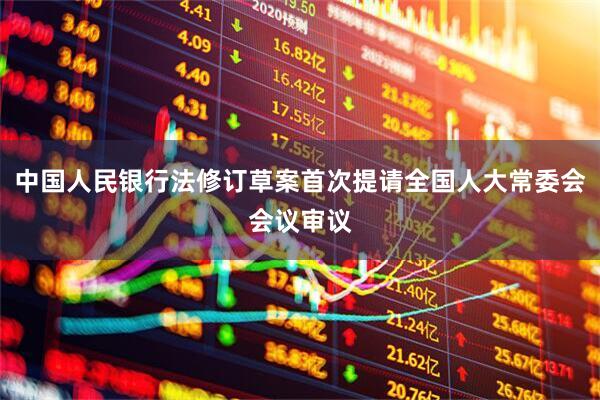 中国人民银行法修订草案首次提请全国人大常委会会议审议